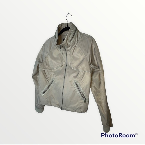 SAM EDELMAN x REVOLVE Tan Khaki Bomber Jacket, Size Medium - Picture 9 of 11